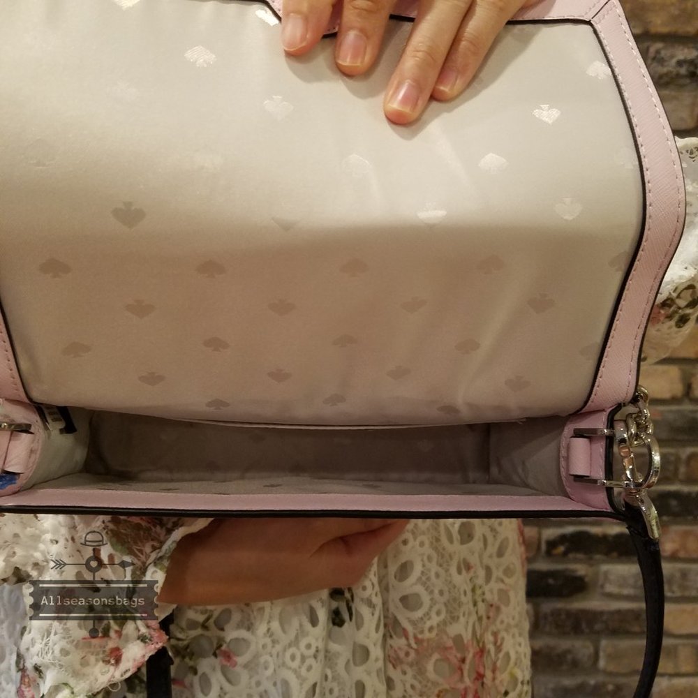 Kate spade convertible crossbody grand flora pink - Picture 7 of 10